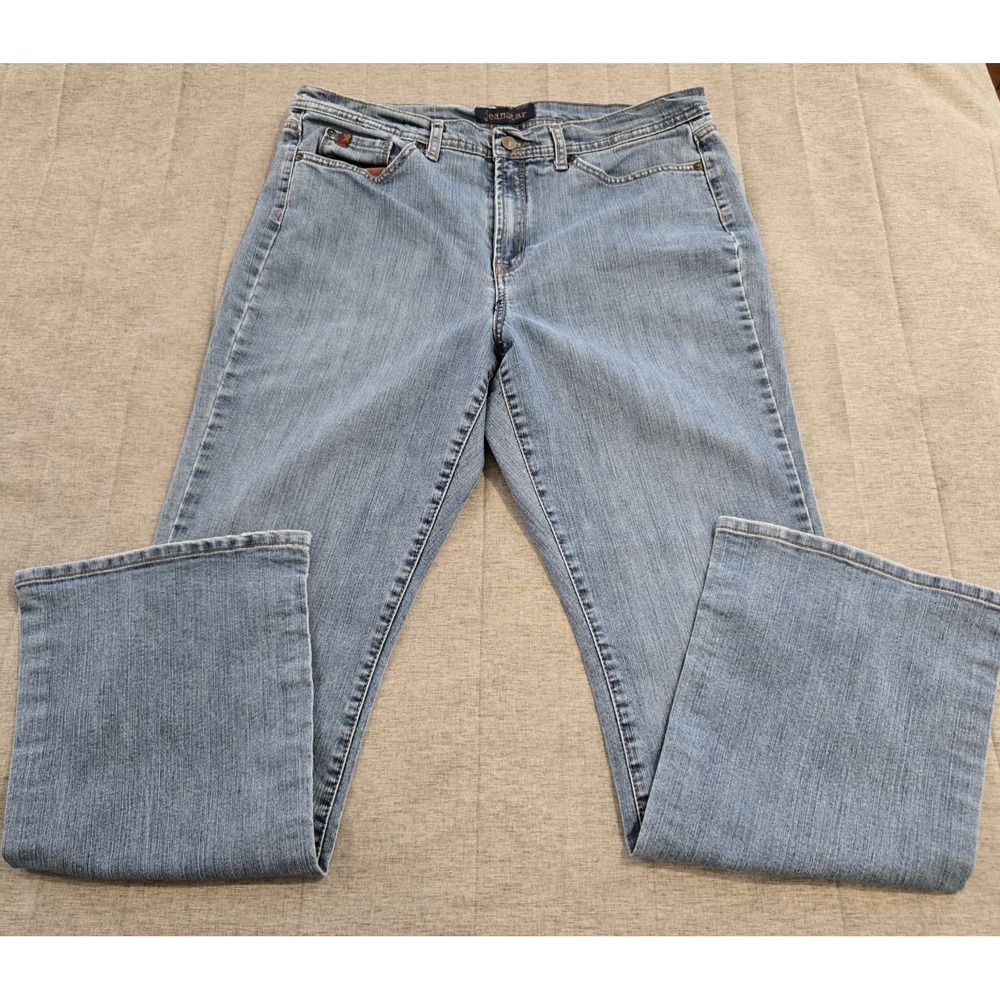 VTG JEANSTAR Women's Stretch High Rise Bootcut Denim Jeans 35" X 31"